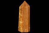 Polished, Orange Calcite Obelisk - Madagascar #108457-1